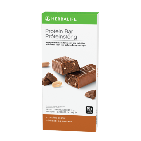 Протеинови блокчета шоколад и фъстъци 14 блокчета по 35 г всяко